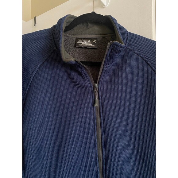 Zeroxposur ZXBLK Knit Fleece Navy Blue and Dark Gray Jacket Men’s Size XL - Picture 3 of 11